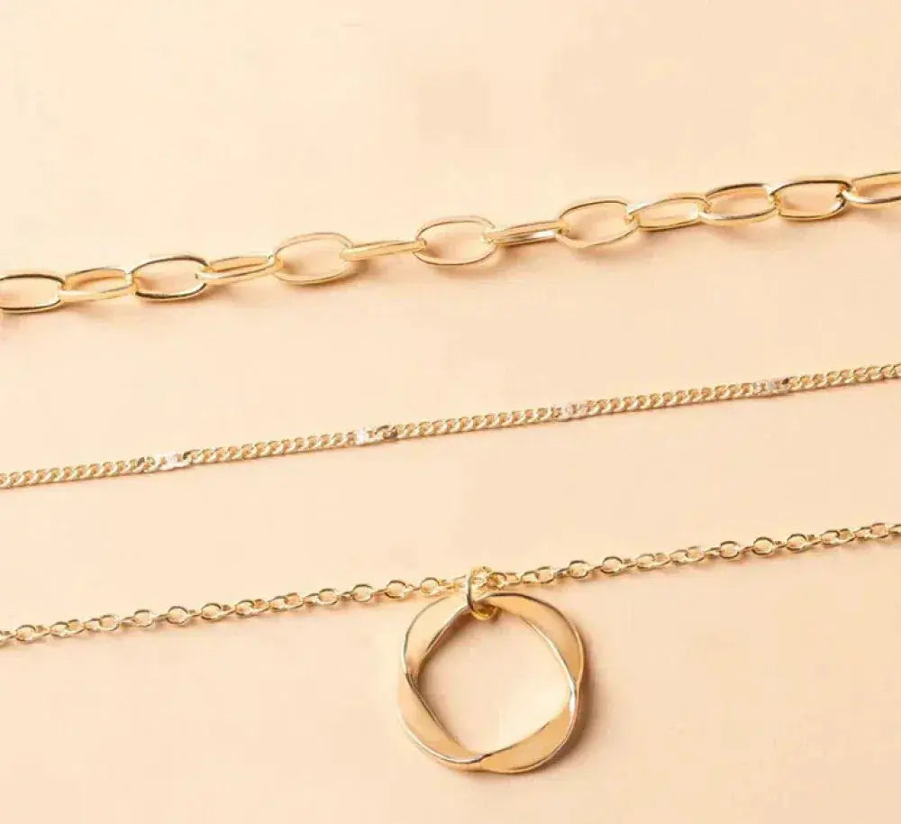 Elmont | Layered Gold Pendant Necklace